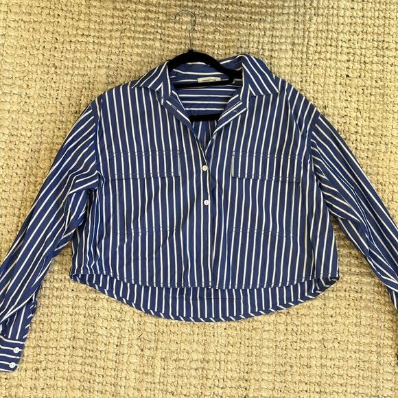 Rebecca Taylor Marseille Striped Blouse - Picture 2 of 2